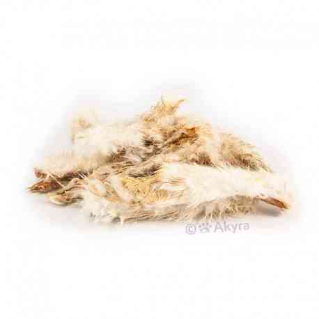  Peau de lapin avec fourrure 250gr 