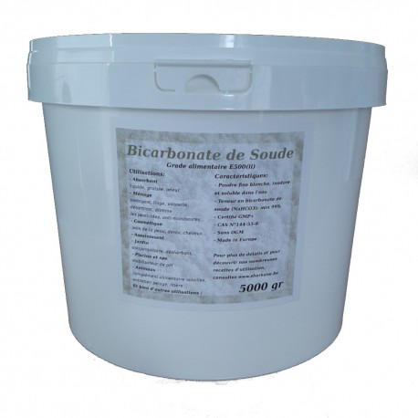 Bicarbonate de soude alimentaire seau 5L 5kg - Cdiscount Electroménager