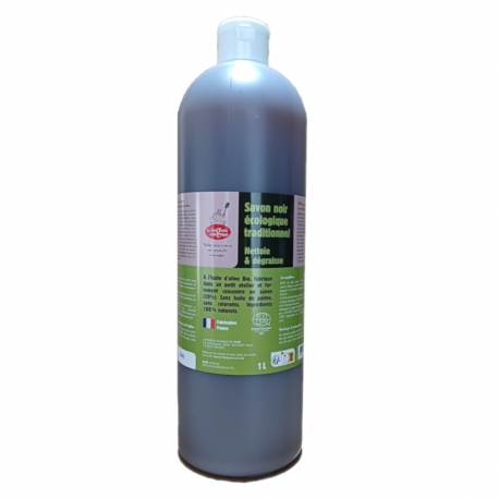 Savon Noir Liquide 1L - Huile d'Olive Bio